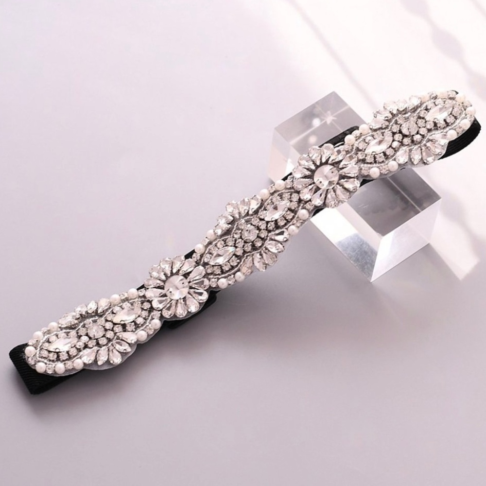Black Rhinestone Belt - Picture 2 of 7